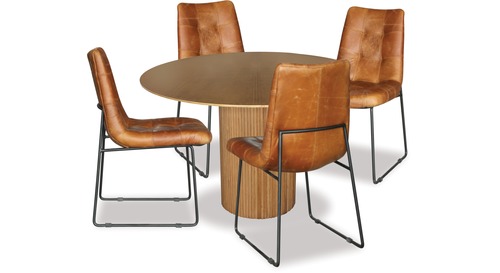 Kashan Dining Table & Luke Chairs x 4 